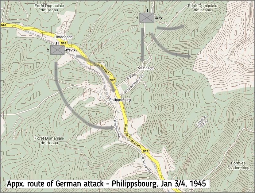 plan attaque allemande Philippsbourg